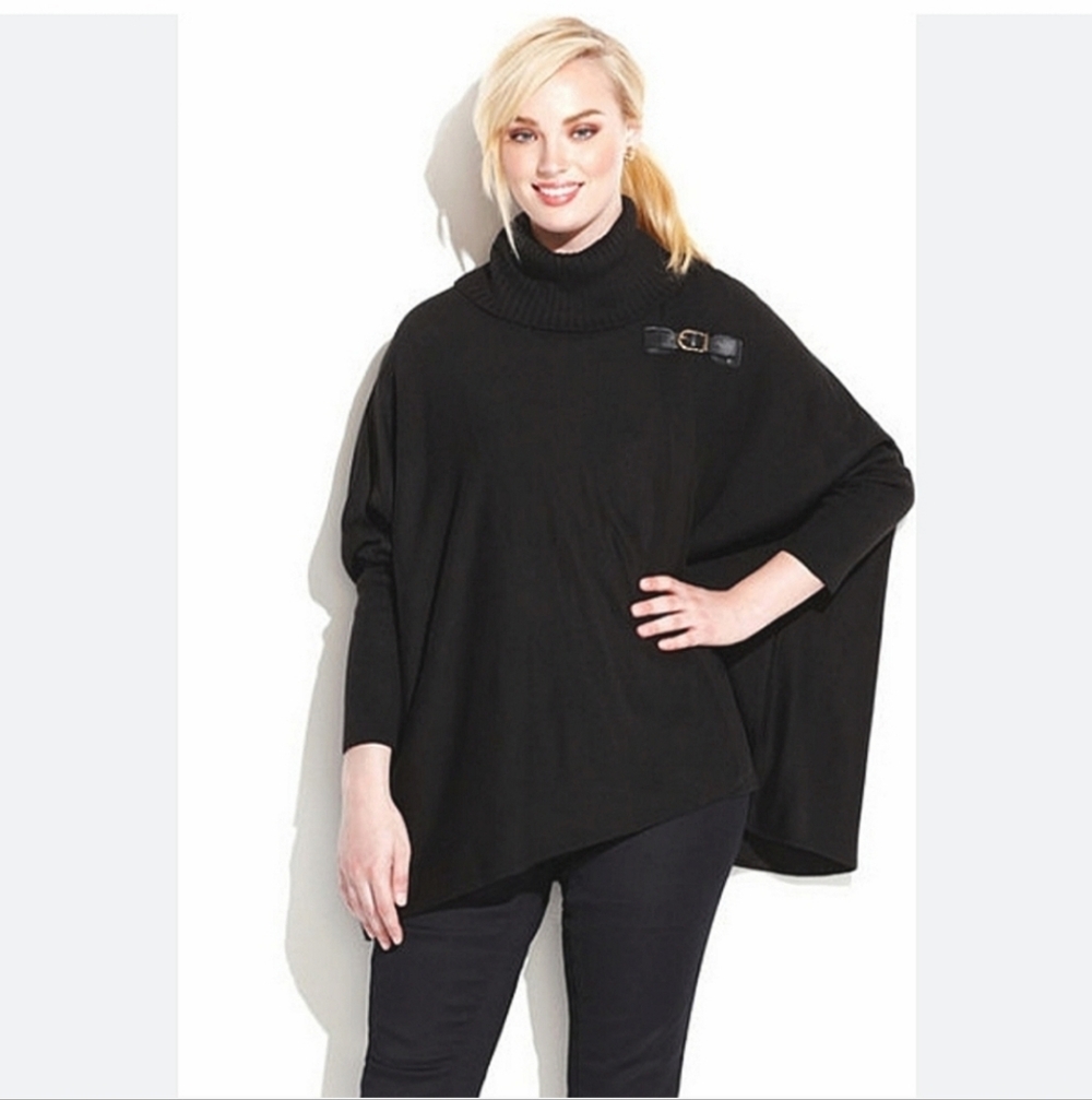 Calvin Klein Black Cape Jacket